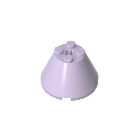 Gobricks,Cone 4 x 4 x 2 with Axle Hole [Plain],3943b,3943,3943a