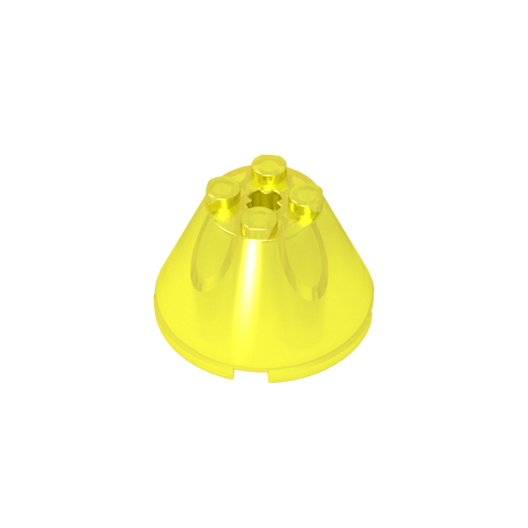 Gobricks,Cone 4 x 4 x 2 with Axle Hole [Plain],3943b,3943,3943a