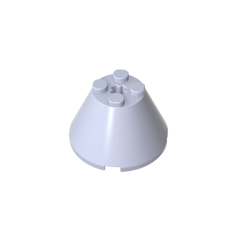 Gobricks,Cone 4 x 4 x 2 with Axle Hole [Plain],3943b,3943,3943a