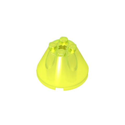Gobricks,Cone 4 x 4 x 2 with Axle Hole [Plain],3943b,3943,3943a