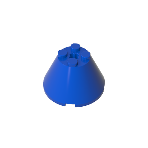 Gobricks,Cone 4 x 4 x 2 with Axle Hole [Plain],3943b,3943,3943a