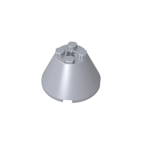 Gobricks,Cone 4 x 4 x 2 with Axle Hole [Plain],3943b,3943,3943a