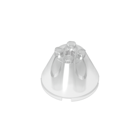 Gobricks,Cone 4 x 4 x 2 with Axle Hole [Plain],3943b,3943,3943a