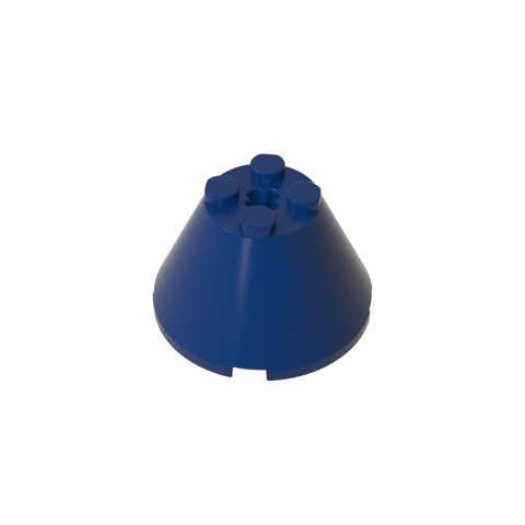 Gobricks,Cone 4 x 4 x 2 with Axle Hole [Plain],3943b,3943,3943a