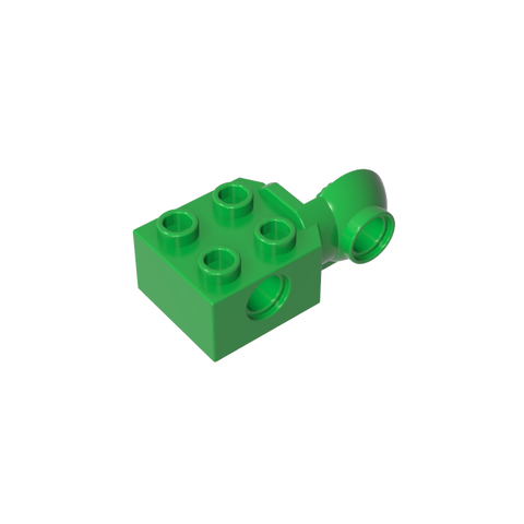 Gobricks,Technic Brick Special 2 x 2 with Pin Hole, Rotation Joint Ball Half [Vertical Side],48171,48454