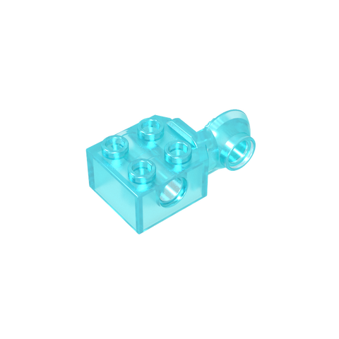 Gobricks,Technic Brick Special 2 x 2 with Pin Hole, Rotation Joint Ball Half [Vertical Side],48171,48454