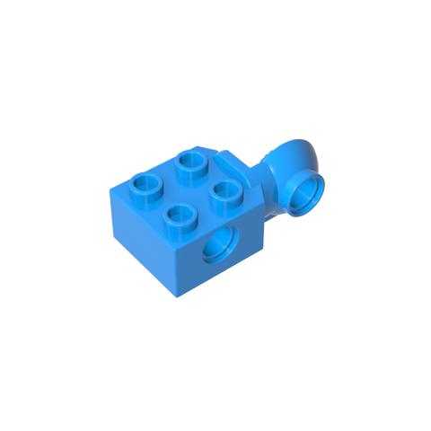 Gobricks,Technic Brick Special 2 x 2 with Pin Hole, Rotation Joint Ball Half [Vertical Side],48171,48454