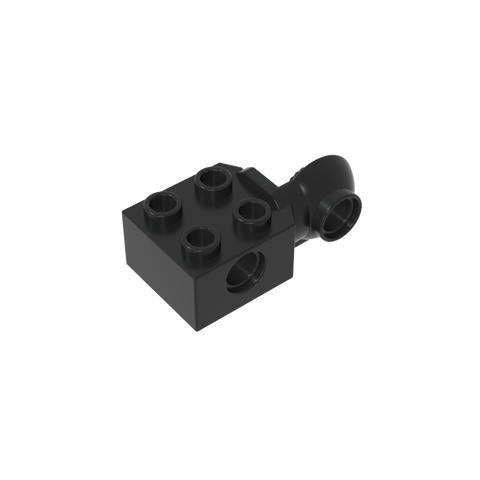 Gobricks,Technic Brick Special 2 x 2 with Pin Hole, Rotation Joint Ball Half [Vertical Side],48171,48454