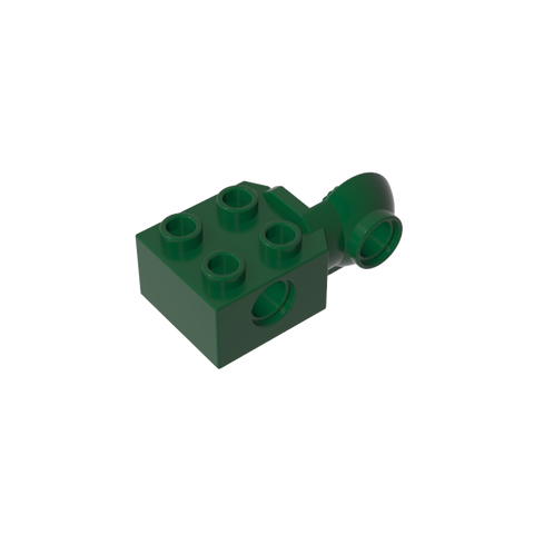 Gobricks,Technic Brick Special 2 x 2 with Pin Hole, Rotation Joint Ball Half [Vertical Side],48171,48454