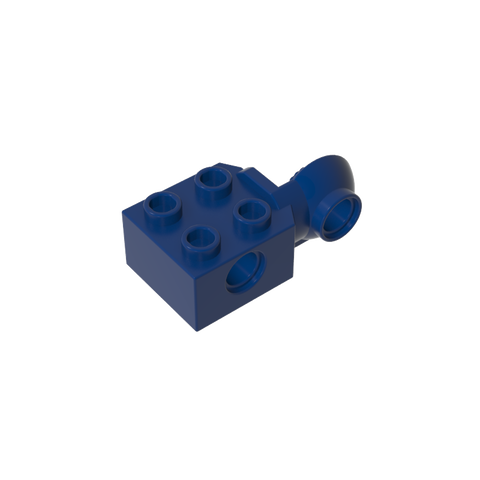 Gobricks,Technic Brick Special 2 x 2 with Pin Hole, Rotation Joint Ball Half [Vertical Side],48171,48454