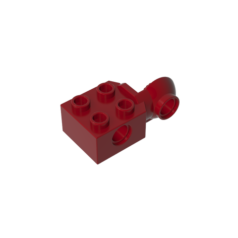 Gobricks,Technic Brick Special 2 x 2 with Pin Hole, Rotation Joint Ball Half [Vertical Side],48171,48454