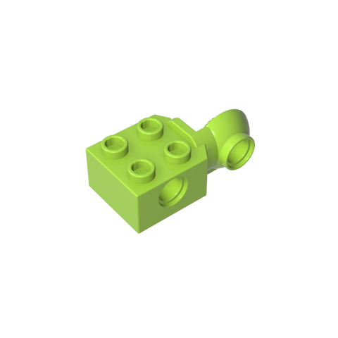 Gobricks,Technic Brick Special 2 x 2 with Pin Hole, Rotation Joint Ball Half [Vertical Side],48171,48454