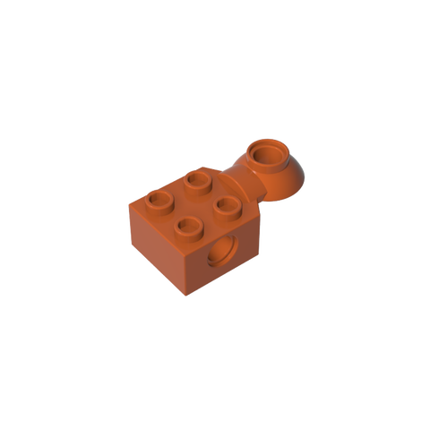 Gobricks,Technic Brick Special 2 x 2 with Pin Hole, Rotation Joint Ball Half [Horizontal Top],48170,48442