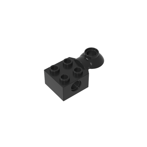 Gobricks,Technic Brick Special 2 x 2 with Pin Hole, Rotation Joint Ball Half [Horizontal Top],48170,48442