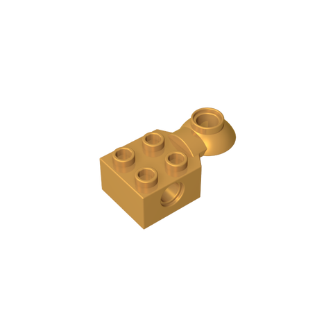Gobricks,Technic Brick Special 2 x 2 with Pin Hole, Rotation Joint Ball Half [Horizontal Top],48170,48442