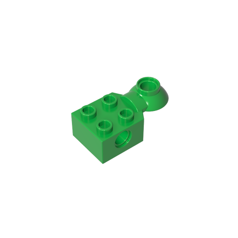 Gobricks,Technic Brick Special 2 x 2 with Pin Hole, Rotation Joint Ball Half [Horizontal Top],48170,48442