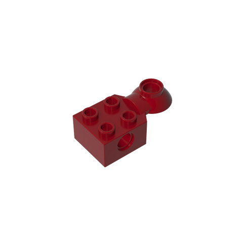 Gobricks,Technic Brick Special 2 x 2 with Pin Hole, Rotation Joint Ball Half [Horizontal Top],48170,48442