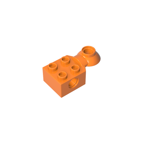 Gobricks,Technic Brick Special 2 x 2 with Pin Hole, Rotation Joint Ball Half [Horizontal Top],48170,48442