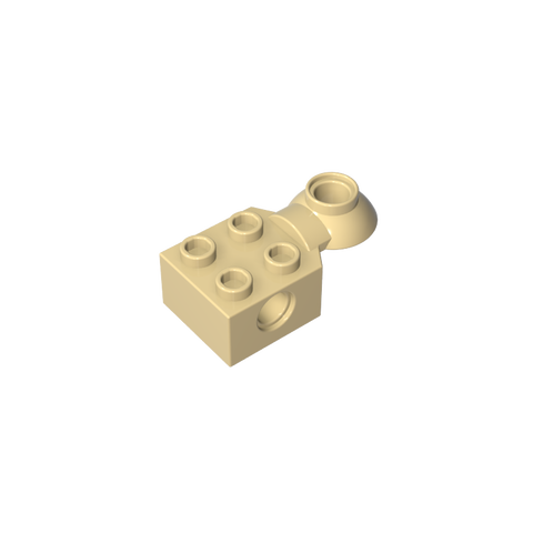 Gobricks,Technic Brick Special 2 x 2 with Pin Hole, Rotation Joint Ball Half [Horizontal Top],48170,48442
