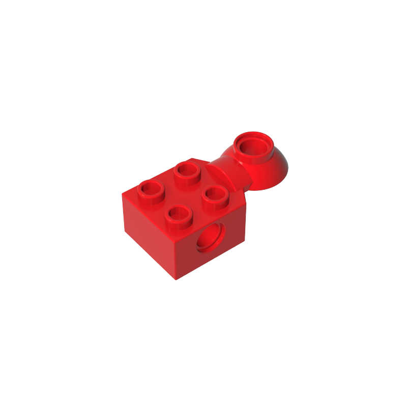 Gobricks,Technic Brick Special 2 x 2 with Pin Hole, Rotation Joint Ball Half [Horizontal Top],48170,48442