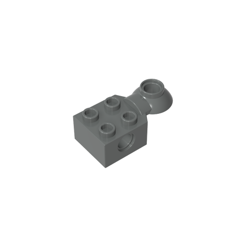 Gobricks,Technic Brick Special 2 x 2 with Pin Hole, Rotation Joint Ball Half [Horizontal Top],48170,48442