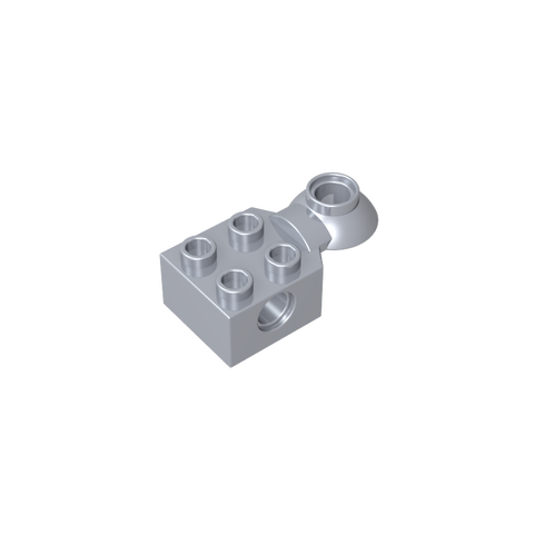 Gobricks,Technic Brick Special 2 x 2 with Pin Hole, Rotation Joint Ball Half [Horizontal Top],48170,48442