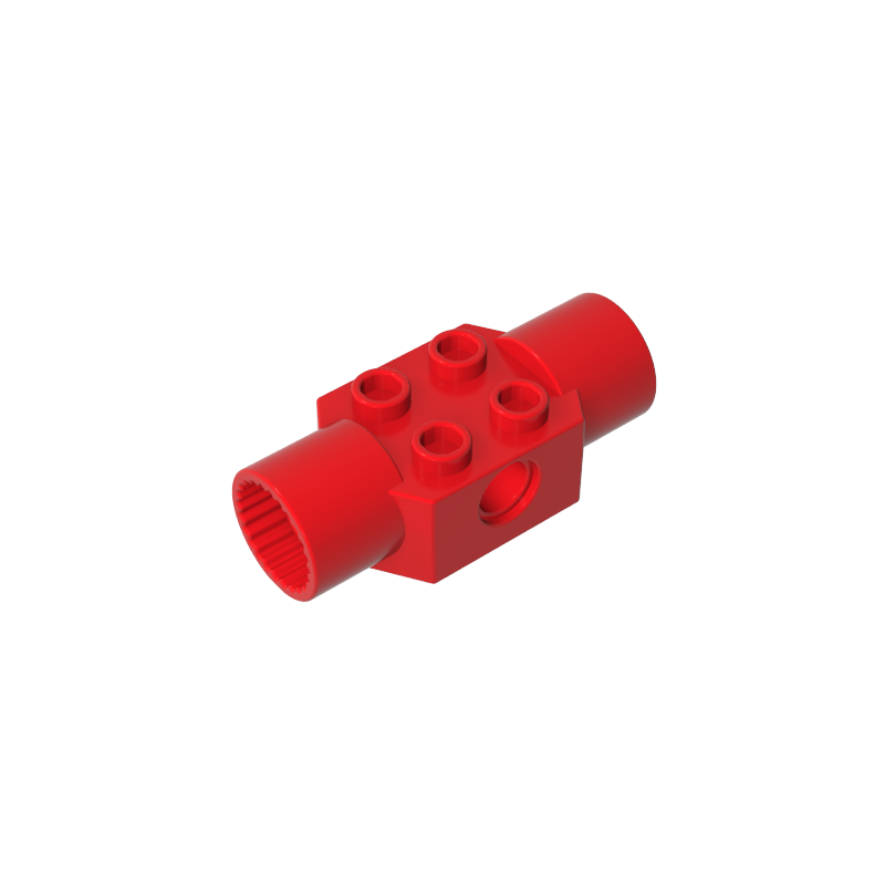 Gobricks,Technic Brick Special 2 x 2 with Pin Hole, with 2 Rotation Joint Sockets,48172,48461