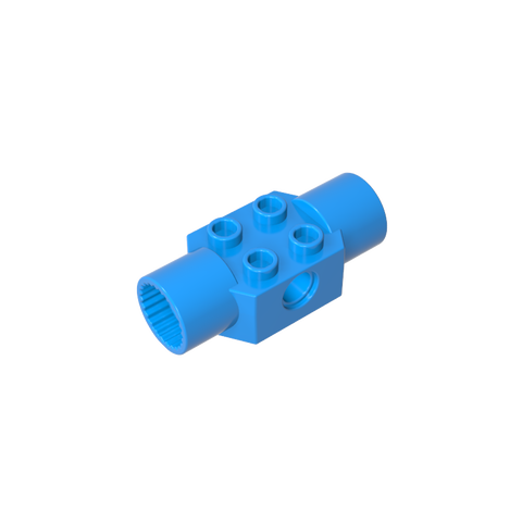Gobricks,Technic Brick Special 2 x 2 with Pin Hole, with 2 Rotation Joint Sockets,48172,48461