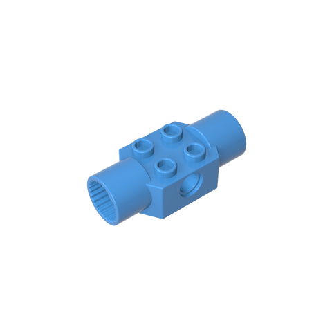 Gobricks,Technic Brick Special 2 x 2 with Pin Hole, with 2 Rotation Joint Sockets,48172,48461