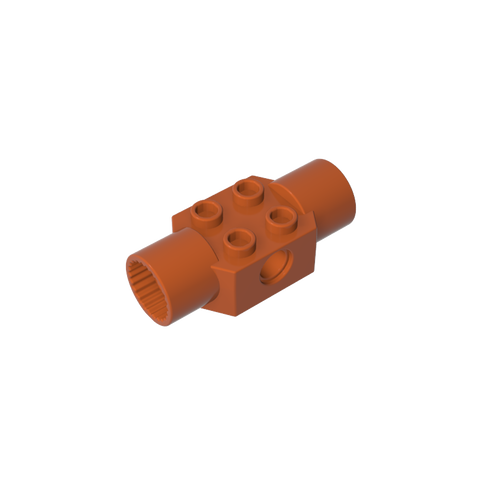 Gobricks,Technic Brick Special 2 x 2 with Pin Hole, with 2 Rotation Joint Sockets,48172,48461