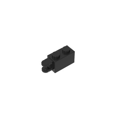 Gobricks,Hinge Brick 1 x 2 Locking with 2 Fingers Horizontal End, 9 Teeth,30540,54672