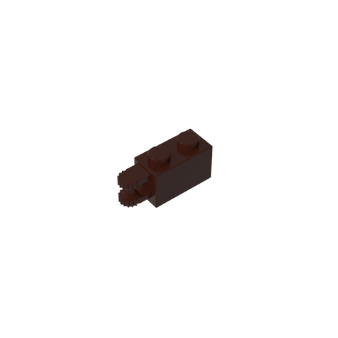 Gobricks,Hinge Brick 1 x 2 Locking with 2 Fingers Horizontal End, 9 Teeth,30540,54672
