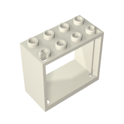 Window 2 x 4 x 3 Frame with Hollow Studs,60598