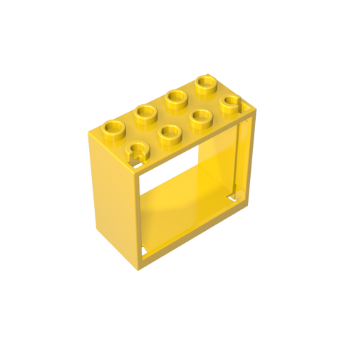 Gobricks,Window 2 x 4 x 3 Frame with Hollow Studs,60598
