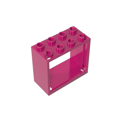 Gobricks,Window 2 x 4 x 3 Frame with Hollow Studs,60598