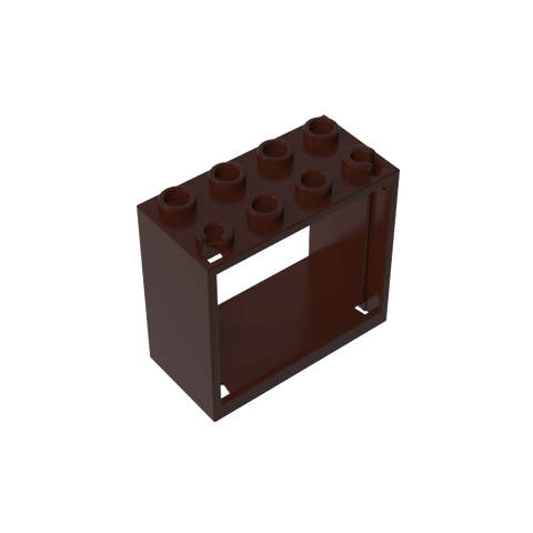 Gobricks,Window 2 x 4 x 3 Frame with Hollow Studs,60598