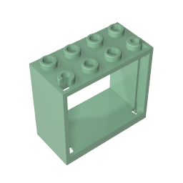 Gobricks,Window 2 x 4 x 3 Frame with Hollow Studs,60598