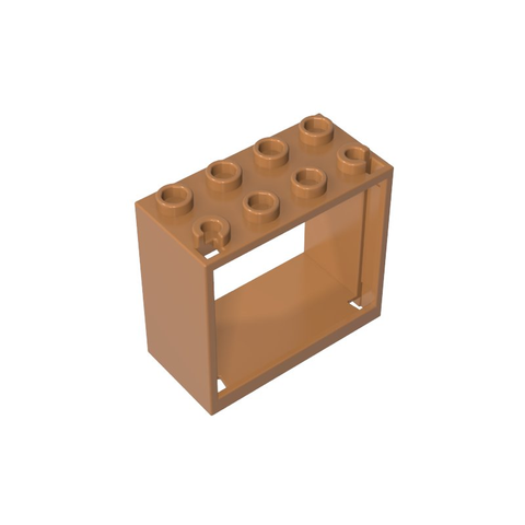 Gobricks,Window 2 x 4 x 3 Frame with Hollow Studs,60598