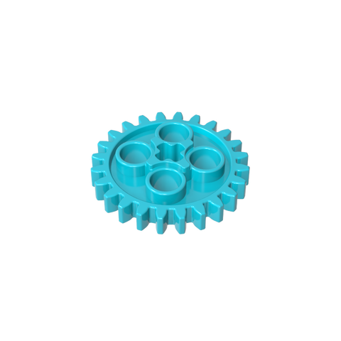Gobricks,Technic Gear 24 Tooth [Old Style - Three axle holes],3648,3648a,3648b,24505,x187