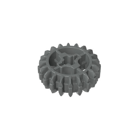 Gobricks,Technic Gear 20 Tooth Double Bevel with Axle Hole Type 1 [+ Opening],18575,32269