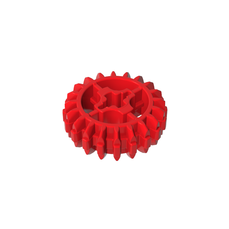 Gobricks,Technic Gear 20 Tooth Double Bevel with Axle Hole Type 1 [+ Opening],18575,32269
