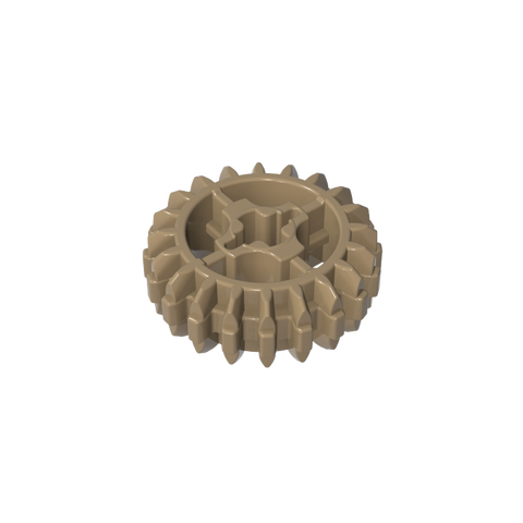 Gobricks,Technic Gear 20 Tooth Double Bevel with Axle Hole Type 1 [+ Opening],18575,32269