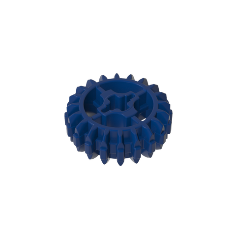 Gobricks,Technic Gear 20 Tooth Double Bevel with Axle Hole Type 1 [+ Opening],18575,32269