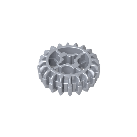 Gobricks,Technic Gear 20 Tooth Double Bevel with Axle Hole Type 1 [+ Opening],18575,32269