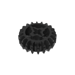 Technic Gear 20 Tooth Double Bevel with Axle Hole Type 1 [+ Opening],18575