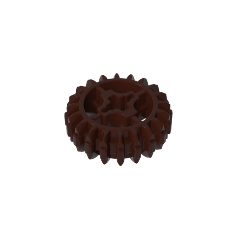 Gobricks,Technic Gear 20 Tooth Double Bevel with Axle Hole Type 1 [+ Opening],18575,32269