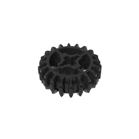 Gobricks,Technic Gear 20 Tooth Double Bevel with Axle Hole Type 1 [+ Opening],18575,32269