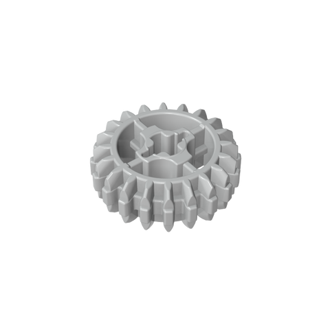 Gobricks,Technic Gear 20 Tooth Double Bevel with Axle Hole Type 1 [+ Opening],18575,32269