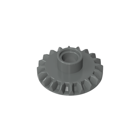 Gobricks,Technic Gear 20 Tooth Bevel with Pin Hole,87407