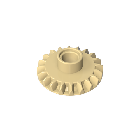 Gobricks,Technic Gear 20 Tooth Bevel with Pin Hole,87407